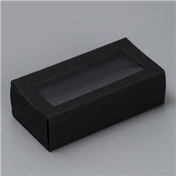 Коробка под бижутерию, упаковка, «Черная», 10 х 5 х 3 см