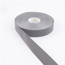Светоотражающая лента, 25 мм, 100 ± 1 м, цвет серый