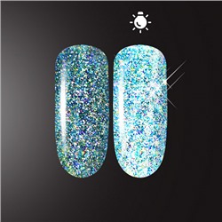 Patrisa Nail, Светоотражающий глиттер Flash Glow Blue, 2гр