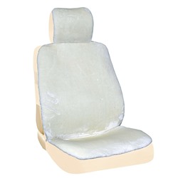 Чехлы сиденья Skyway ARCTIC, искусственный мех, мутон, 5 предметов, белый