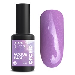 8 мл, Patrisa Nail, VOGUE base Orchid (лиловая база с микроблеском)