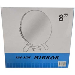 Зеркало железное круглое 19 см №8, 2-стороннее