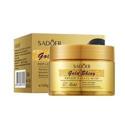 SADOER, Восстанавливающая маска для лица Gold Shiny Repair Facial Mask, 120 г