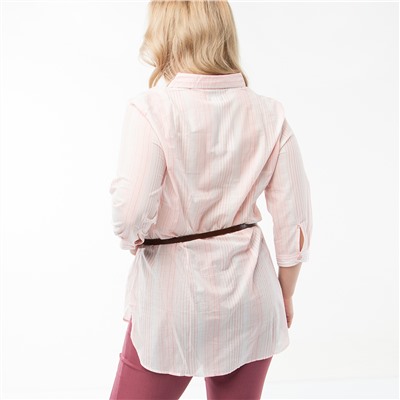 Блуза, текстиль, розовый