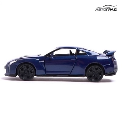 Машина металлическая NISSAN GT-R (R35), 1:32, открываются двери, инерция, цвет синий