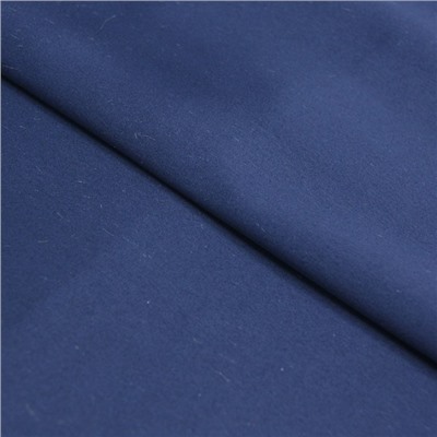 Ткань плательная, сатин гладкокрашеный, ширина 150 см, цвет тёмно - синий