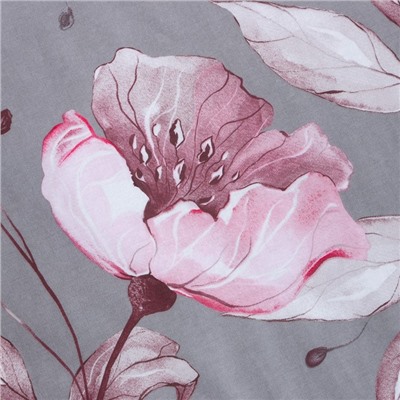 Постельное бельё 1,5 сп LoveLife Pink flowers: пододеяльник 150х217см+наволочка 70х70см-1шт,поплин