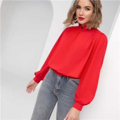 Блуза Интересная штучка (пламенный red)