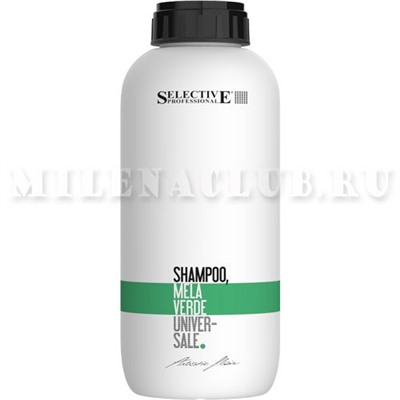 Selective AF Шампунь "Зеленое яблоко" для всех типов волос 1000 мл.