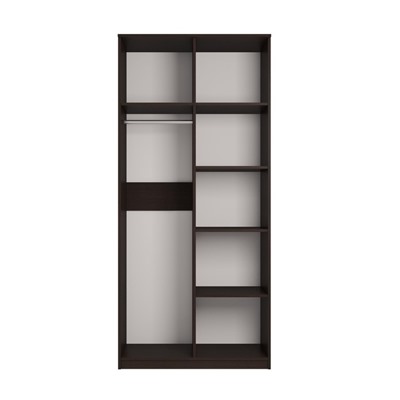 Шкаф для одежды 2-х дверный «Роксана», 1002 × 584 × 2198 мм, цвет дуб венге