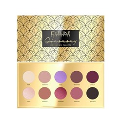 Палетка теней для век Eveline Harmony Eyeshadow Palette, 10 оттенков, 10 г