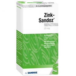 Zink-Sandoz (Цинк-сандоз) Brausetabletten 40 шт