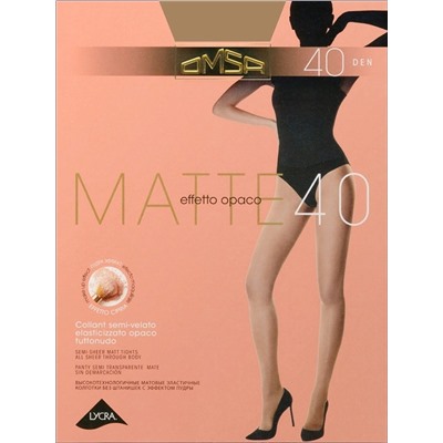 OMS-Matte 40 эффект пудры/2 Колготки OMSA Matte 40 эффект пудры