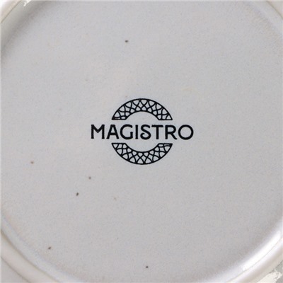 Тарелка фарфоровая десертная Magistro Urban, d=18,2 см, цвет белый