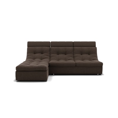 Угловой диван «Монако 2», механизм венеция, универсальный, велюр, цвет гелекси лайт 004
