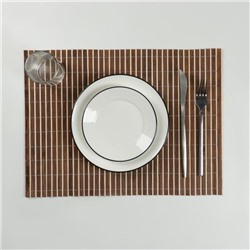 Салфетка сервировочная на стол «Соломка коричневая», 45×30 см, цвет коричневый