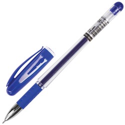 Ручка гелевая Brauberg (Брауберг) Income, цвет синий, тонированный корпус, игольчатый узел 0,5 мм, линия письма 0,35 мм