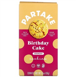 Partake, Хрустящее печенье, праздничный торт, 156 г (5,5 унции)