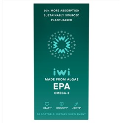 iWi, Omega-3 EPA, Algae-Based, 30 Softgels