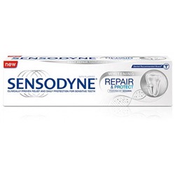 Зубная паста защита и отбеливание Sensodyne  бащита отбеливание, Sensodyne Repair & Protect whitening, 75 мл