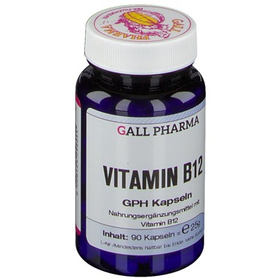 GALL PHARMA Vitamin B12 3,0 µg GPH Капсулы, 90 шт