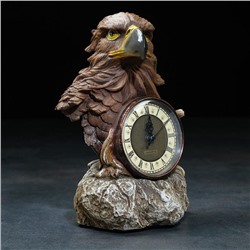 Часы настольные каминные "Голова орла", 22 х 15 х 29 см