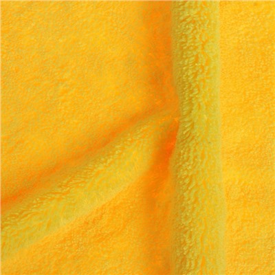 Салфетка из мягкой микрофибры пушистая, полирующая, 40 х 40 см, 400 г/м2, желтая