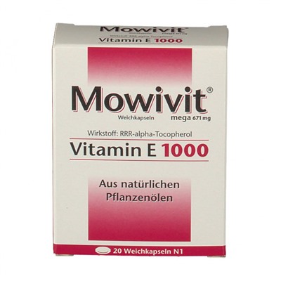 Mowivit (Мовивит) mega Vitamin E 1000 20 шт
