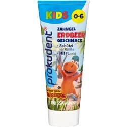 Prokudent Kinder Zahngel Зубной гель для детей до 6-ти со вкусом клубники 75 г