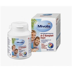 Mivolis Комплексные витамины От А до Z Komplett Depot, более 20 витаминов, 100 шт