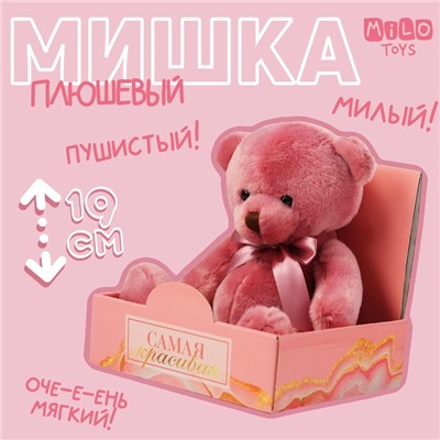 Мягкая игрушка «Мишка», цвет микс, 19 см