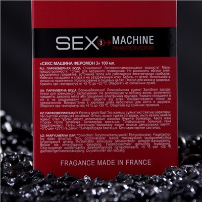 Парфюмерная вода мужская Sex Machine 3, 100 мл