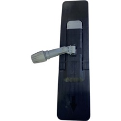 Держатель для мопов пластиковый, черный карман, 50 см