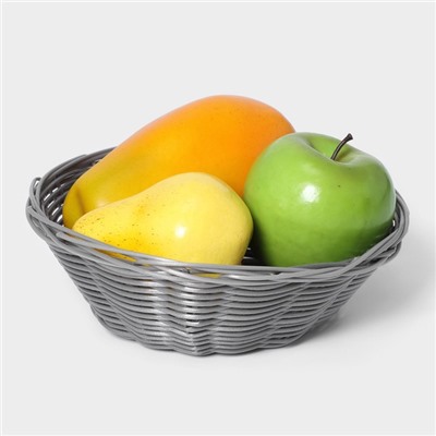 Корзинка для фруктов и хлеба Доляна «Плуг», 20×20×6 см