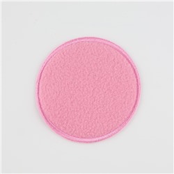 Термоаппликация «Круг», флисовая, 7,3 × 7,3 см, цвет розовый