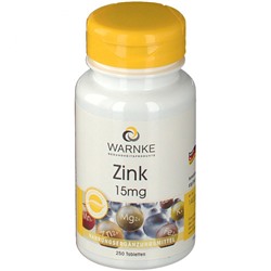 WARNKE (ВЭЙРНК) Zink 15 mg 250 шт