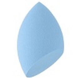 СНГ Спонж косметический для макияжа лица срезанный голубой BLUE, в упаковке 6см