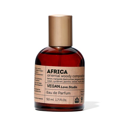 Парфюмерная вода женская Vegan Love Studio Africa, 50 мл (по мотивам Bal d’Afrique (Byredo)