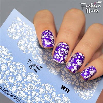 Fashion Nails, Слайдер-дизайн W12