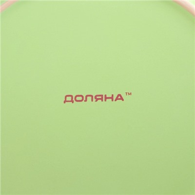 Тарелка керамическая обеденная Доляна «Пастель», d=27 см, цвет зелёный