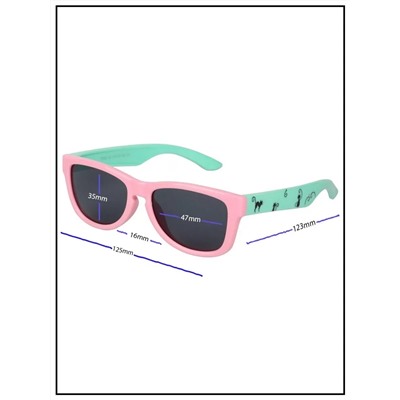 Солнцезащитные очки детские Keluona T1639 C6 Светло-Розовый Мятный