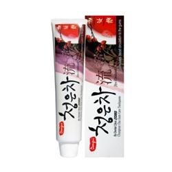 Зубная паста с жень-шенем ВОСТОЧНЫЙ ЧАЙ КРАСНЫЙ AEKYUNG 2080 Cheong-En-Cha Ryu (125 гр)   -20% Мятое
