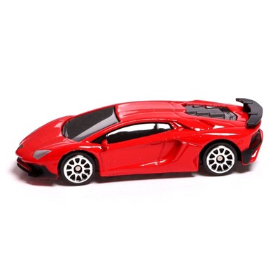 Машина металлическая LAMBORGHINI AVENTADOR LP750-4 SV, 1:64, цвет красный