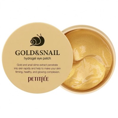 Патчи для глаз Petitfee Gold & Snail Hydro Gel Eye Patch