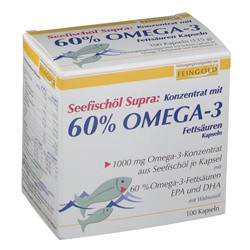 Seefischol (Сифишол) Supra Konzentrat mit 60% Omega-3-Fettsauren 100 шт