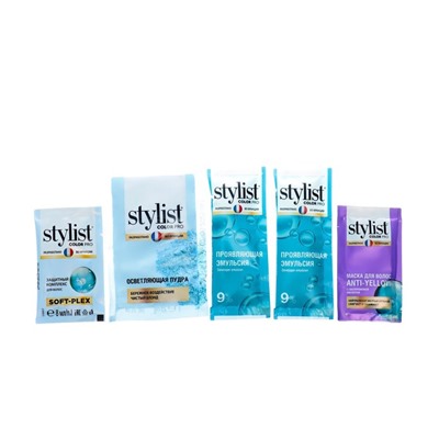 Осветлитель для волос гиалуроновый STYLIST COLOR PRO ULTRA BLOND STYLIST, 98 мл