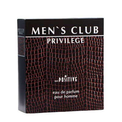 Парфюмерная вода мужская MEN’S CLUB PRIVILEGE, 90 мл