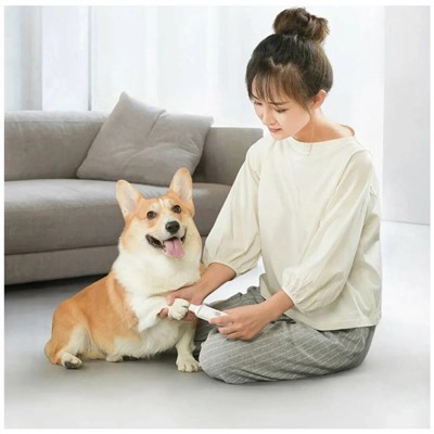 Триммер Xiaomi Pawbby Pet Nail Grinder MG-NG001A-EU для когтей домашних животных, АКБ, белый