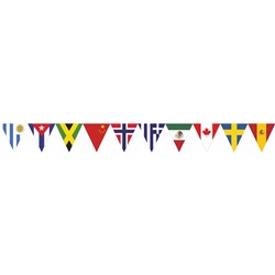 Гирлянда "Флаги стран Канада,Куба..." №2, 1х15х152 см