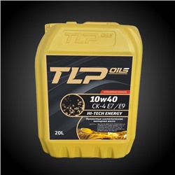 Масло моторное TLP HI-TECH ENERGY 10W-40 CK-4 E7/E9, синтетическое, 20 л